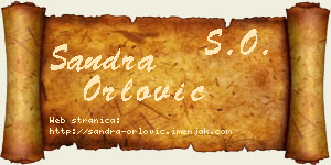 Sandra Orlović vizit kartica